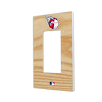 Cleveland Guardians Wood Bat Hidden-Screw Light Switch Plate-1