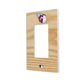 Cleveland Guardians Wood Bat Hidden-Screw Light Switch Plate-1