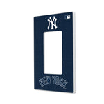 New York Yankees Solid Hidden-Screw Light Switch Plate