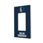 Dallas Mavericks Solid Hidden-Screw Light Switch Plate-1