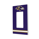 Baltimore Ravens Stripe Hidden-Screw Light Switch Plate