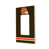 Cleveland Browns Stripe Hidden-Screw Light Switch Plate