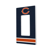 Chicago Bears Stripe Hidden-Screw Light Switch Plate-1