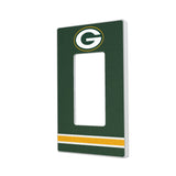 Green Bay Packers Stripe Hidden-Screw Light Switch Plate