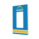 Los Angeles Chargers Stripe Hidden-Screw Light Switch Plate-1