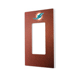 Miami Dolphins Football Hidden-Screw Light Switch Plate-1