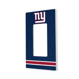 New York Giants Stripe Hidden-Screw Light Switch Plate