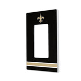 New Orleans Saints Stripe Hidden-Screw Light Switch Plate