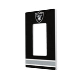 Las Vegas Raiders Stripe Hidden-Screw Light Switch Plate-1