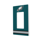 Philadelphia Eagles Stripe Hidden-Screw Light Switch Plate-1