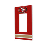 San Francisco 49ers Stripe Hidden-Screw Light Switch Plate-1