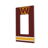 Washington Commanders Stripe Hidden-Screw Light Switch Plate-1