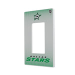 Dallas Stars Linen Hidden-Screw Light Switch Plate