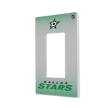 Dallas Stars Linen Hidden-Screw Light Switch Plate