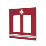 University of Alabama Crimson Tide Stripe Hidden-Screw Light Switch Plate