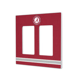 University of Alabama Crimson Tide Stripe Hidden-Screw Light Switch Plate