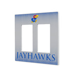 University of Kansas Jayhawks Linen Hidden-Screw Light Switch Plate