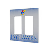 University of Kansas Jayhawks Linen Hidden-Screw Light Switch Plate