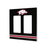 University of Arkansas Fayetteville Razorbacks Stripe Hidden-Screw Light Switch Plate