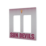 Arizona State University Sun Devils Linen Hidden-Screw Light Switch Plate-3