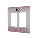 Florida State University Seminoles Linen Hidden-Screw Light Switch Plate