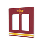 Iowa State Cyclones Stripe Hidden-Screw Light Switch Plate-3