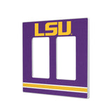 Louisiana State University Tigers Stripe Hidden-Screw Light Switch Plate