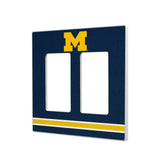 University of Michigan Wolverines Stripe Hidden-Screw Light Switch Plate