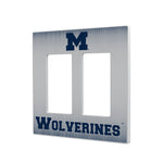 Michigan Wolverines Linen Hidden-Screw Light Switch Plate-3