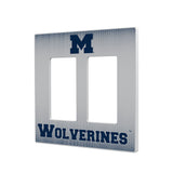 University of Michigan Wolverines Linen Hidden-Screw Light Switch Plate