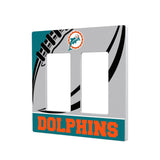 Miami Dolphins 1966-1973 Historic Collection Passtime Hidden-Screw Light Switch Plate-3