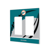Miami Dolphins 1966-1973 Historic Collection Passtime Hidden-Screw Light Switch Plate