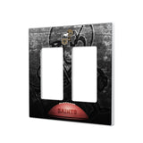 New Orleans Saints Historic Collection Legendary Hidden-Screw Light Switch Plate