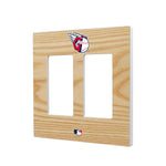 Cleveland Guardians Wood Bat Hidden-Screw Light Switch Plate-3