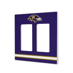 Baltimore Ravens Stripe Hidden-Screw Light Switch Plate