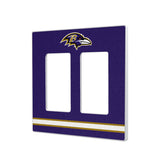 Baltimore Ravens Stripe Hidden-Screw Light Switch Plate