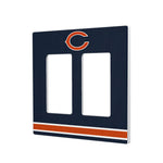 Chicago Bears Stripe Hidden-Screw Light Switch Plate-3