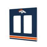 Denver Broncos Stripe Hidden-Screw Light Switch Plate-3