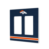 Denver Broncos Stripe Hidden-Screw Light Switch Plate