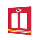 Kansas City Chiefs Stripe Hidden-Screw Light Switch Plate