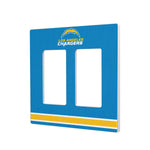 Los Angeles Chargers Stripe Hidden-Screw Light Switch Plate-3