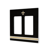 New Orleans Saints Stripe Hidden-Screw Light Switch Plate