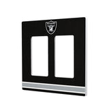 Las Vegas Raiders Stripe Hidden-Screw Light Switch Plate-3