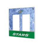 Dallas Stars Ice Wordmark Hidden-Screw Light Switch Plate