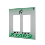 Dallas Stars Linen Hidden-Screw Light Switch Plate