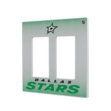 Dallas Stars Linen Hidden-Screw Light Switch Plate
