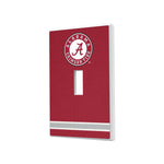 University of Alabama Crimson Tide Stripe Hidden-Screw Light Switch Plate