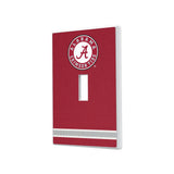 University of Alabama Crimson Tide Stripe Hidden-Screw Light Switch Plate