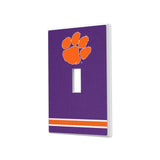Clemson University Tigers Stripe Hidden-Screw Light Switch Plate