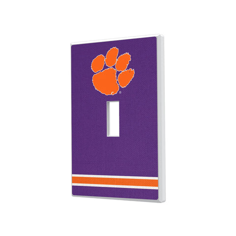 Clemson University Tigers Stripe Hidden-Screw Light Switch Plate